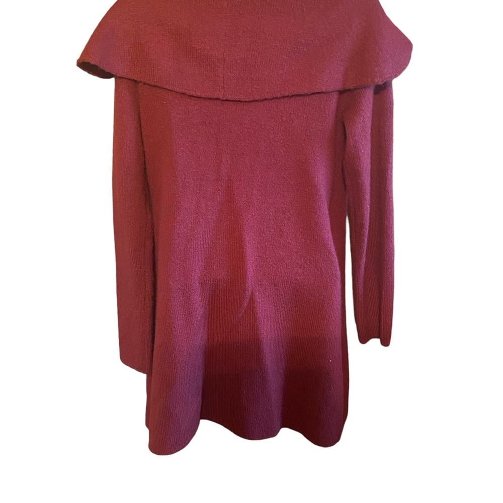 CATO women’s cardigan wrap, sweater burgundy, size small - Picture 2 of 4
